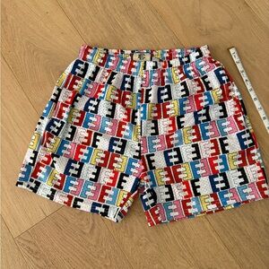 Eric Emanuel Multicolor Fleece Athletic Shorts